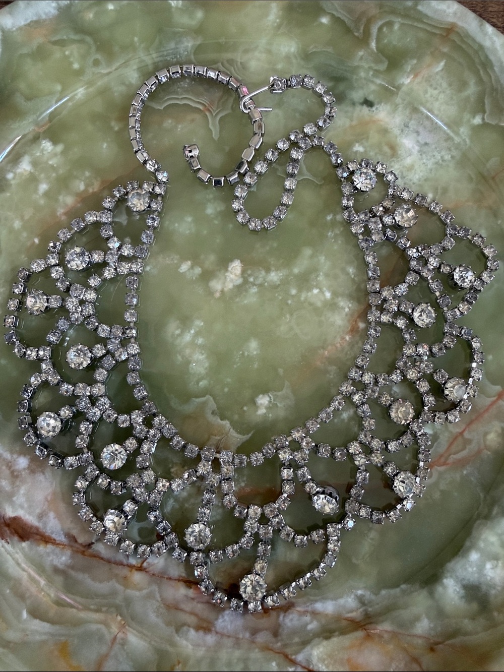 Crystal Statement Bib Necklace